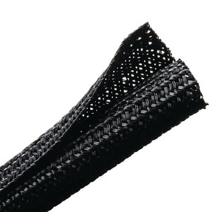 Lateral split allows the braided sleeving to open up to accommodate a variety of bundling requirements.