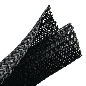 Lateral split allows the braided sleeving to open up to accommodate a variety of bundling requirements.