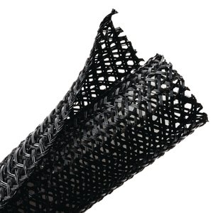 Lateral split allows the braided sleeving to open up to accommodate a variety of bundling requirements.