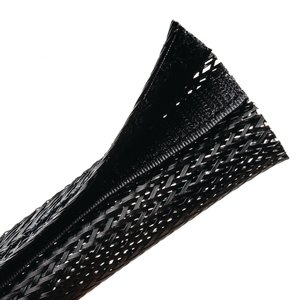 Braided sleeving material is self-extinguishing and complies with UL VW-1 standards.