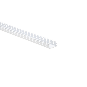 Pressure-sensitive, rubber-based adhesive backing aids in temporary positioning.