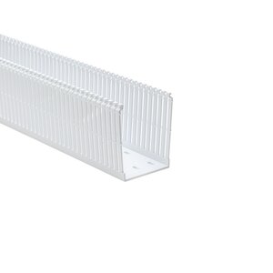 Narrow fingers reduce fanning of the wires to the terminal blocks, presenting a neater appearance.