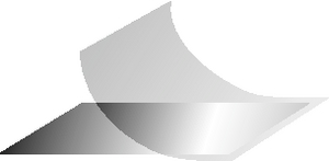 The printed silver type plate is protected by the transparent laminate.