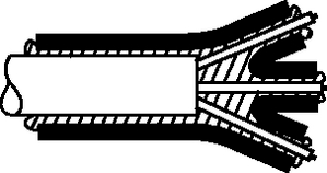 HMT200A in combination with unlined heat shrinkable shapes