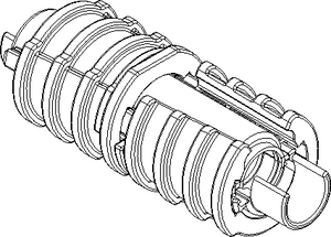 Divisible connector EBM 12