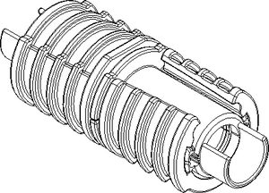 Divisible connector EBM 14 indoor