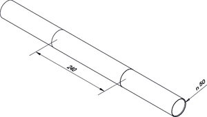 Sanded sleeve 50x600