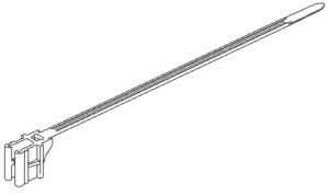 Edge Clip applies easily to plastic and metal sheets without the need for a mounting hole