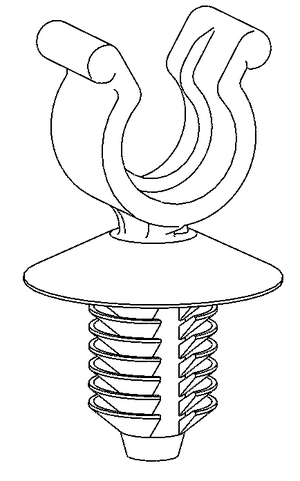CTC4.5FT6LG convoluted tubing clip.