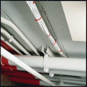 Cable ties feature a UL 94 V-0 rating to comply with low flame and smoke requirements.