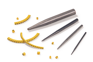 Applicator tool TJC for loading Helagrip onto wire.