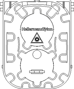 CEP Splice Management Tray (front view)