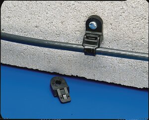The lashing tie mount is designed to snap into the T250 lashing tie.