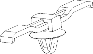 Perfect for securing cable bundles, hoses or pipes.