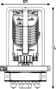CFN 27 Port M-Length with LC/APC Connectorised Tray (front view)