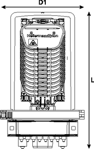 CFN 27 Port M-Length with Compact SE-IR Trays (front view)