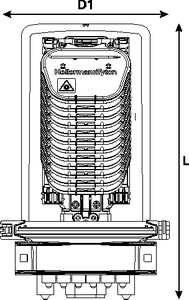 CFN 19 Port M-Length with Compact SE-IR Trays (front view)