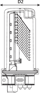 CFN 19 Port M-Length with Compact SE-IR Trays (side view)