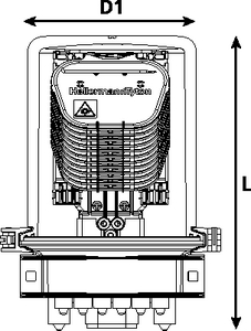 CFN 19 Port S-Length with Compact SC-B Trays (front view)