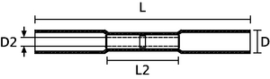 Heatshrink Crimp Link, Side View
