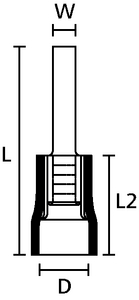 Flat Blade, Front View