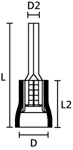 Pin Connector, Front View