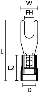 Spade/Fork, Front View
