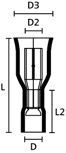 Female Bullet, Front View