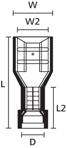 QDF Series (Fully Insulated 105°C), Front View