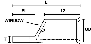 Copper Lug Bell Mouth and Circuit Breaker, Side View