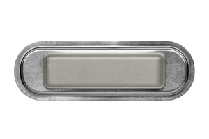 RFID HARDTAG SOLID – identification element with UHF RFID transponder (ToughLine) to be welded to metal objects (top view).