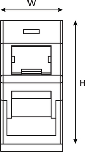 HTC Series Angled Euro Module (front view)