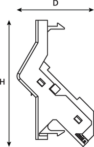 HTC Series Angled Euro Module (side view)