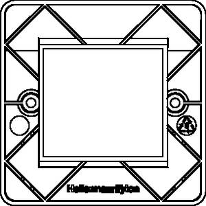 HTC Series Office Faceplate (rear view) 