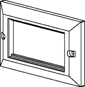 HTC Series Bevelled Double Gang Faceplate