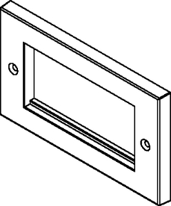 HTC Series Flat Double Gang Faceplate