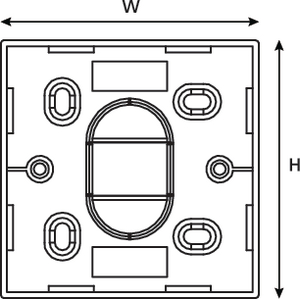 HTC Series 27mm Back Box (front view)