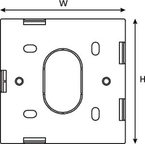 HTC Series 37mm Back Box (rear view)