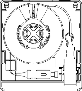 Fixing Kit for the Faint Fibre Outlet (internal view).