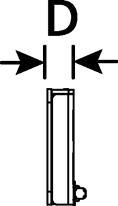 HTC Series 1U 24 Port Modular Patch Panel (side view)