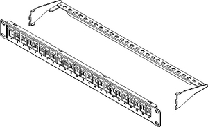 HTC Series 1U 24 Port Modular Patch Panel