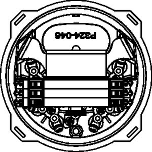 FRBU, 16 Port, 3 X Hellapon Medium Trays Stacked, Basket (top view)