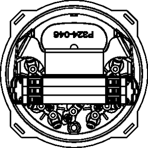 FRBU, 16 Port, 3 X Hellapon Medium Trays Side Hinged (top view)