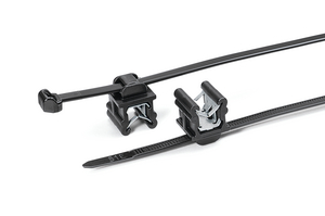 Wstępnie zmontowane opaski dwuczęściowe z elementem mocującym EdgeClip do krawędzi 3-6 mm, prowadzenie górne.