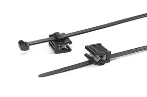 2-piece fixing tie with edge clip 1-3mm, side fixing.