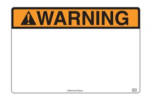 Pre-printed solar Warning label meets NEC and IFC standards for printed text, character height, color and outdoor UV stability to pass inspections.