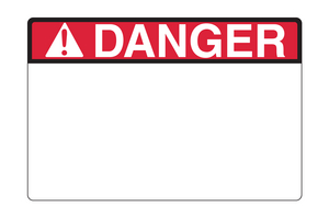 Pre-printed solar Danger label meets NEC and IFC standards for printed text, character height, color and outdoor UV stability to pass inspections.