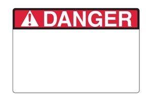Pre-printed solar Danger label meets NEC and IFC standards for printed text, character height, color and outdoor UV stability to pass inspections.