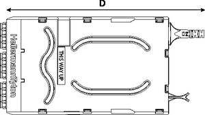 RapidNet Ultra12 Splice Cassette (top view).