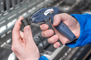 Zip tie cutter EVO cut: Easily exchanged nosepieces.